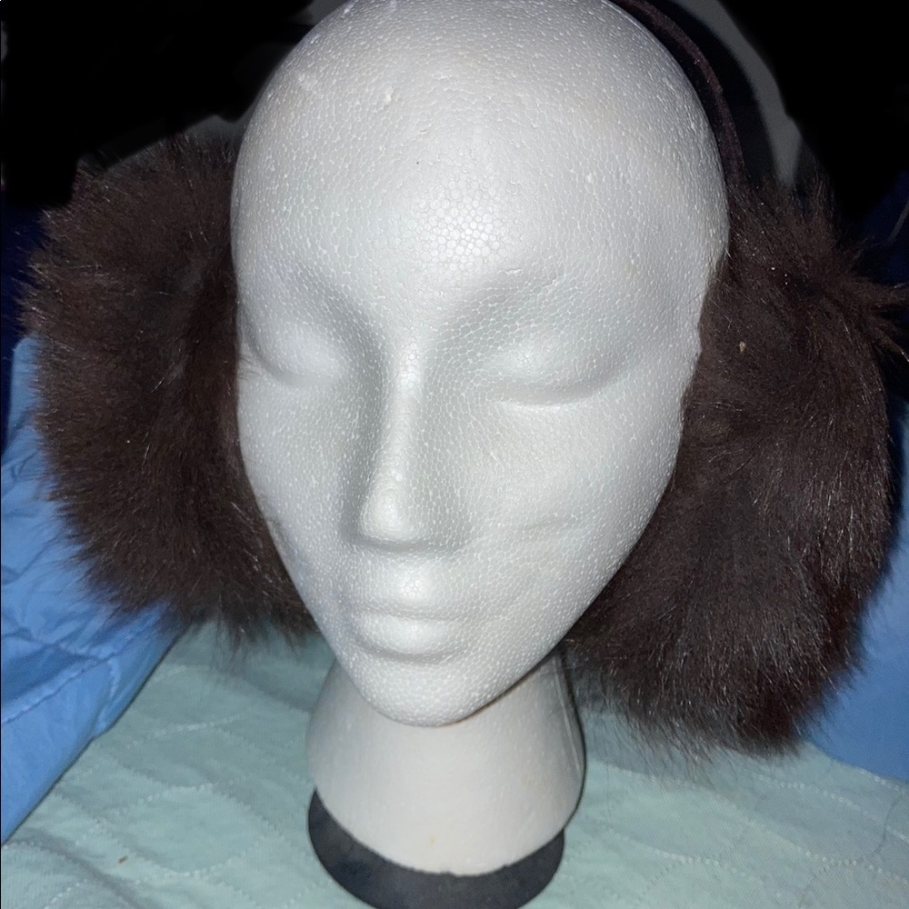 NEW MINK EARMUFFS - COZY WARM - REAL FUR